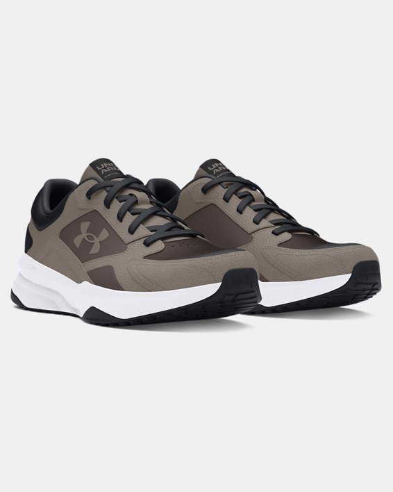 Men's UA Edge Leather Training Shoes in Brown image number 3